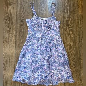 Forever 21 Purple Floral Mini Dress